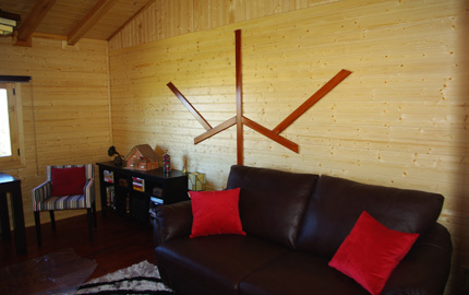 interior casa madera