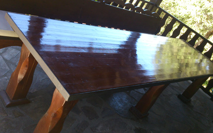 mesas bancos muebles rusticos